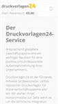 Mobile Screenshot of druckvorlagen24.com
