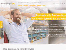 Tablet Screenshot of druckvorlagen24.com
